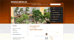 Desktop Screenshot of bonsaimerklin.cz