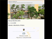 Tablet Screenshot of bonsaimerklin.cz